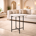 Handcrafted Side Table – Natural Marble Top