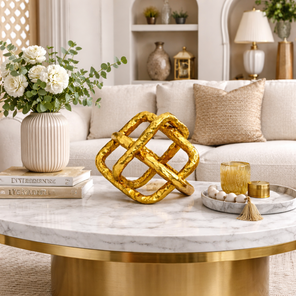 Handcrafted tabletop decorative piece