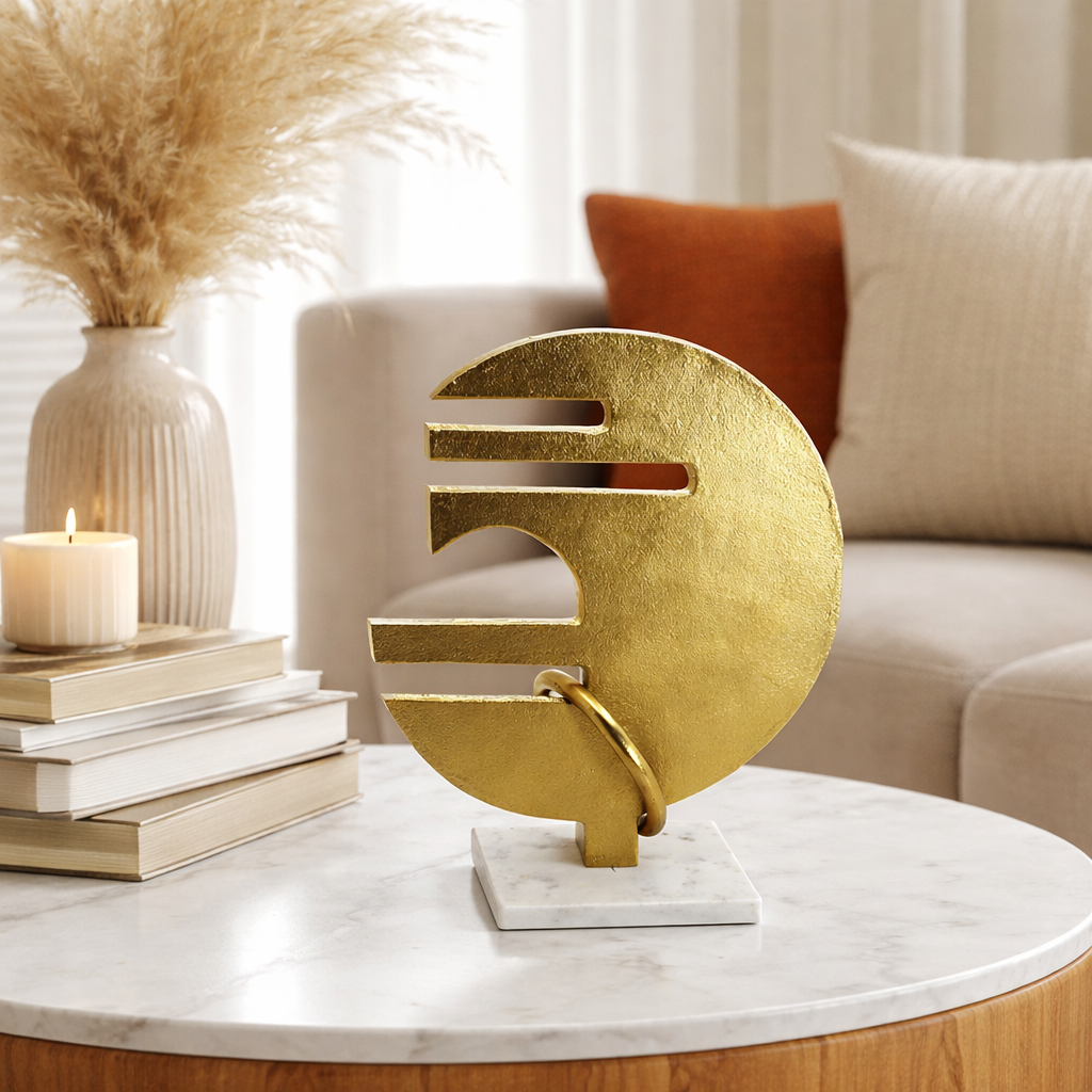 سطح طاولة زخرفي مصنوع يدويًا بقاعدة من الرخام الطبيعي