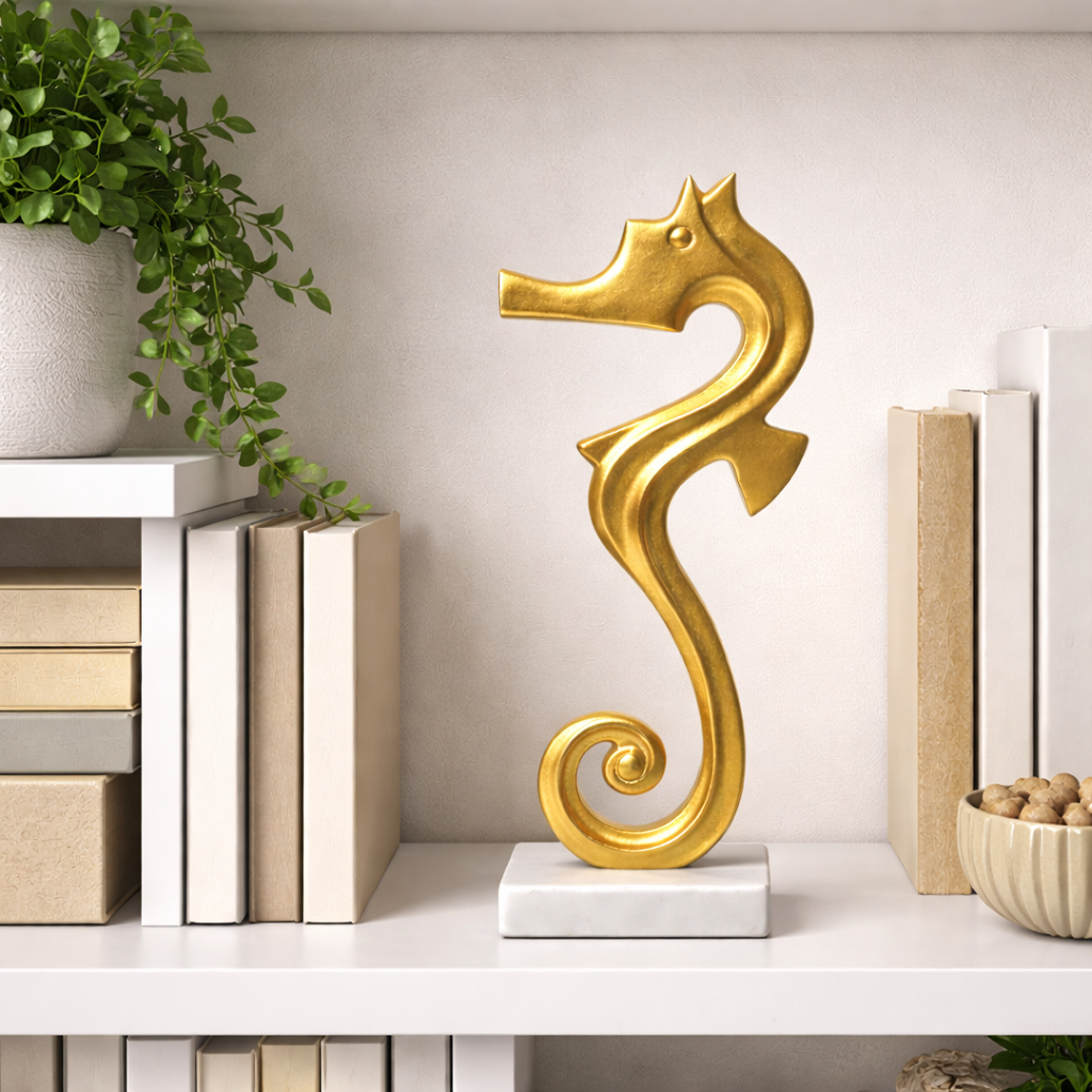 Handcrafted Tabletop Showpiece – Sea Horse