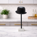 Handcrafted tabletop decor piece with a natural marble base-Cap