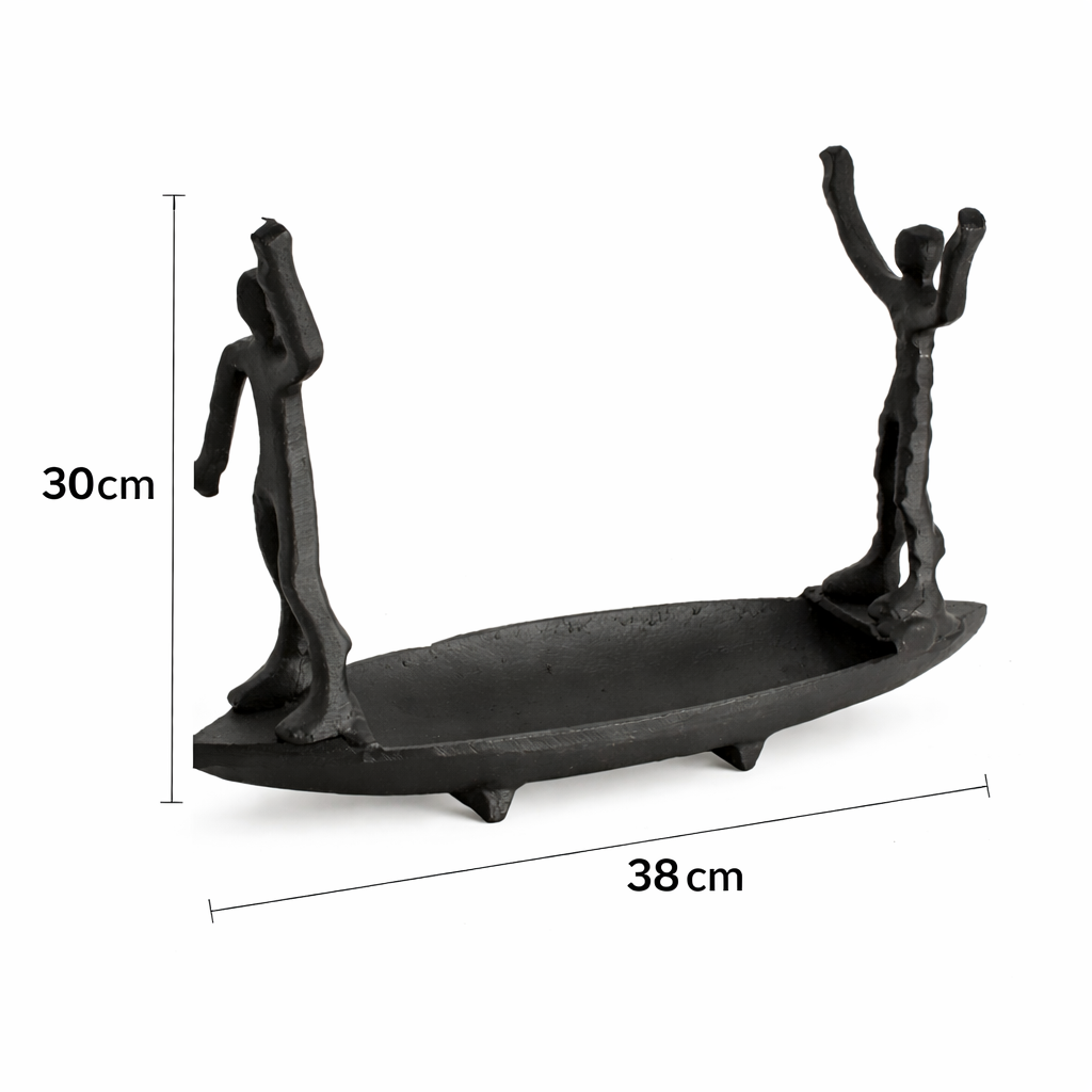 Handcrafted Tabletop Showpiece – Boat Man