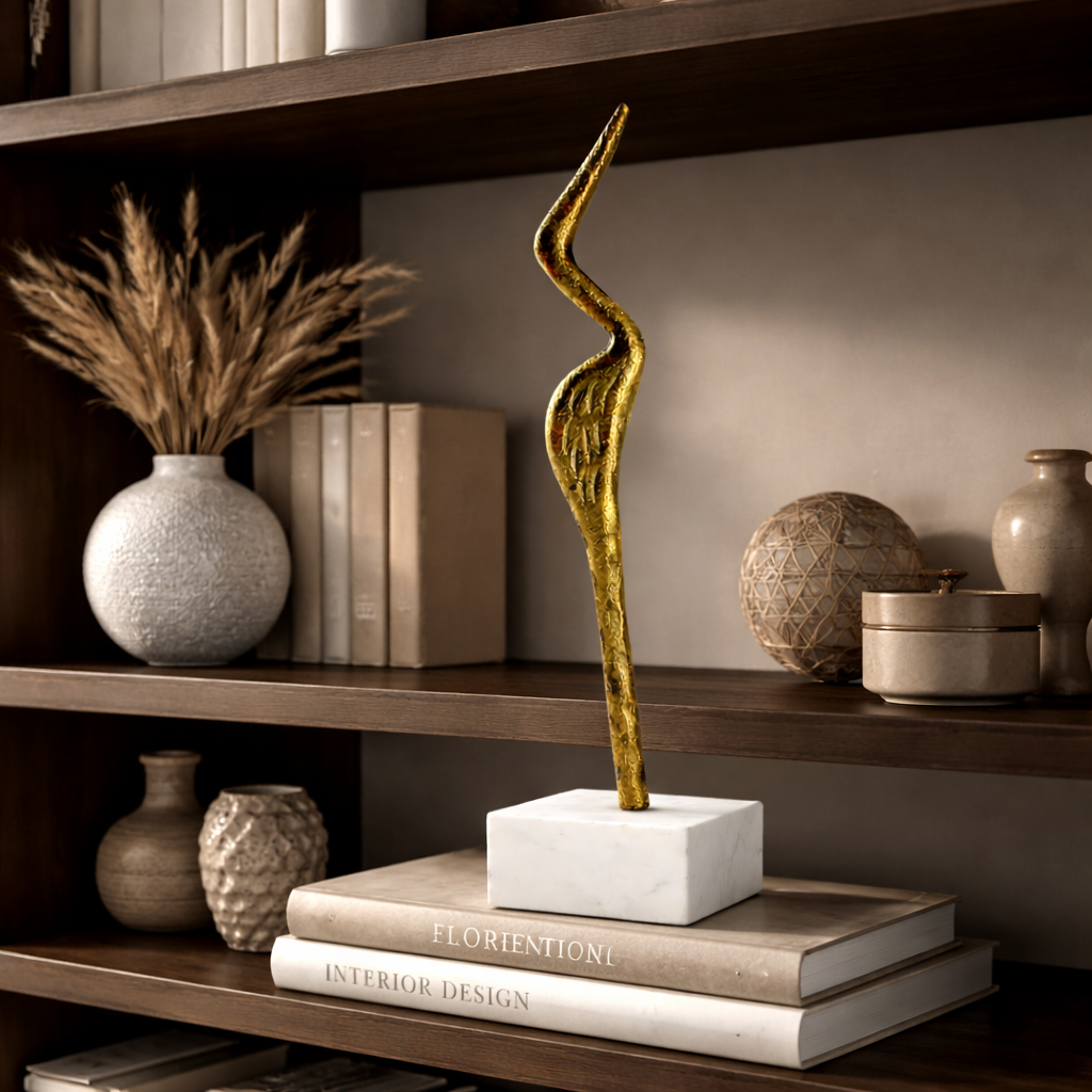 Luxury Handcrafted Animal Figurine on Natural Marble Base