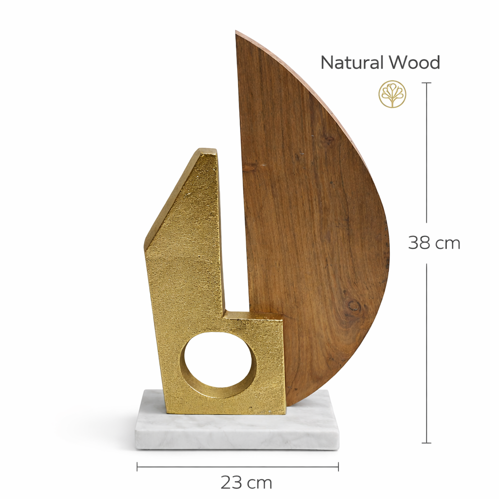 Handcrafted Tabletop Showpiece on Natural Marble Base