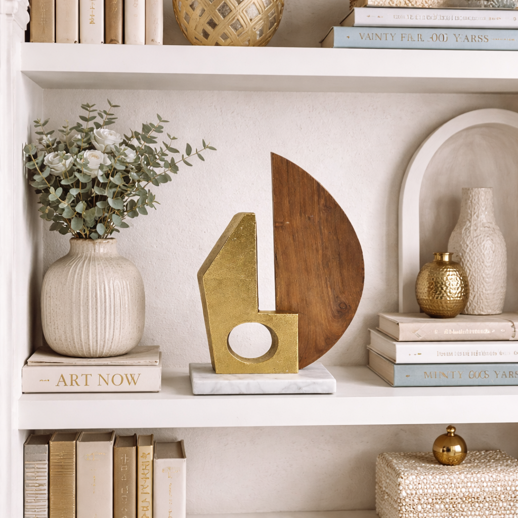 Handcrafted Tabletop Showpiece on Natural Marble Base