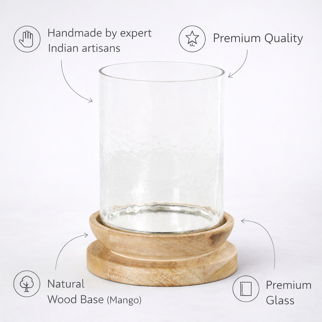 حامل كيك/شموع فاخر مزخرف ومصنوع يدوياً